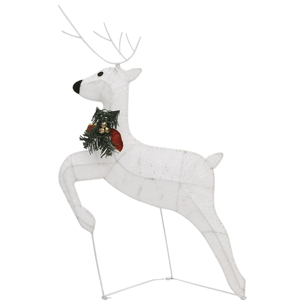 Christmas Reindeers 4 pcs White 80 LEDs - OLBRIT