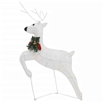 Christmas Reindeers 6 pcs White 120 LEDs - OLBRIT