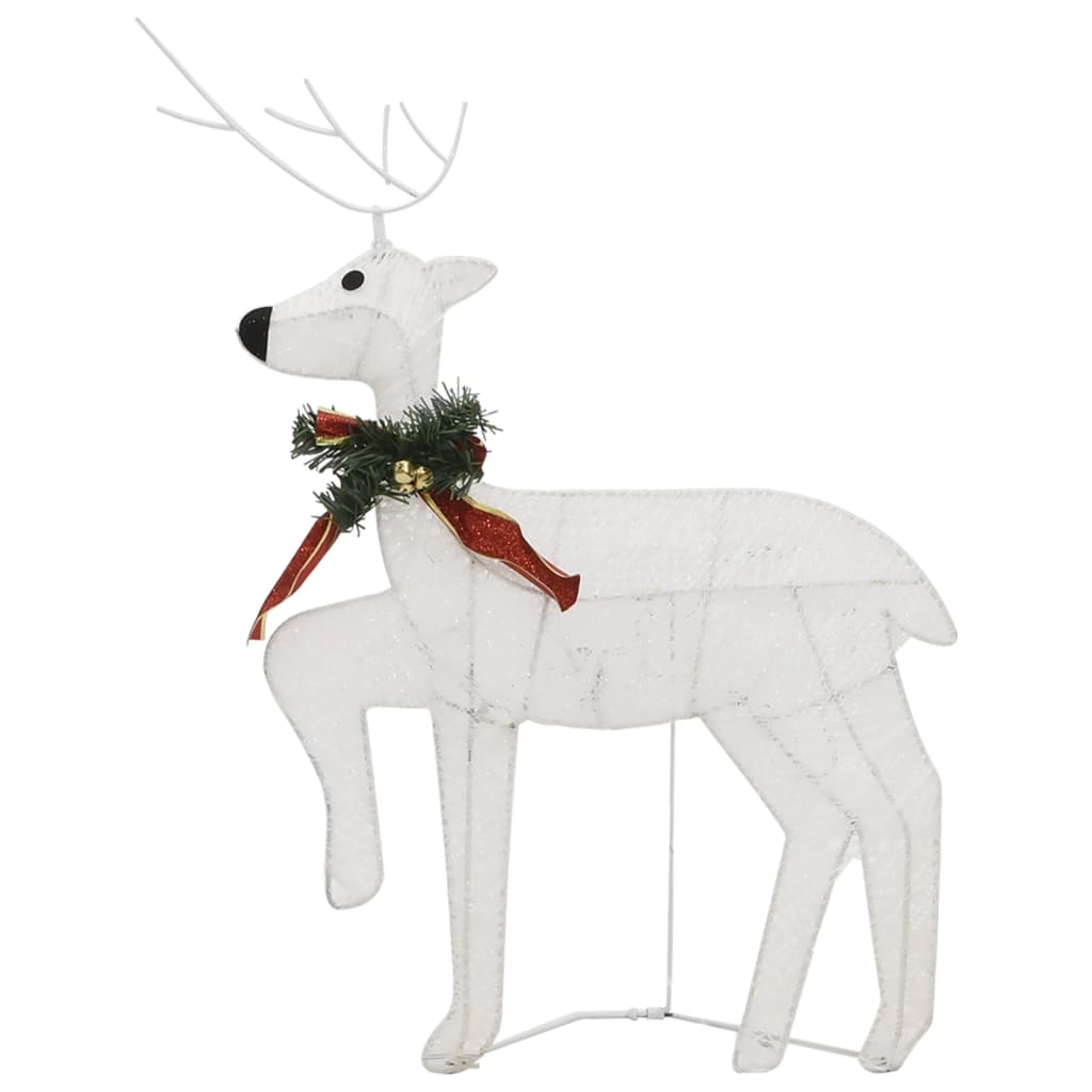 Christmas Reindeers 6 pcs White 120 LEDs - OLBRIT