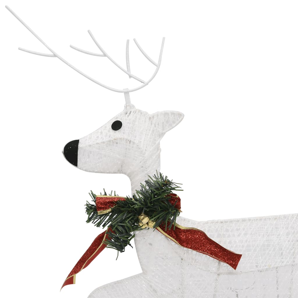 Christmas Reindeers 6 pcs White 120 LEDs - OLBRIT