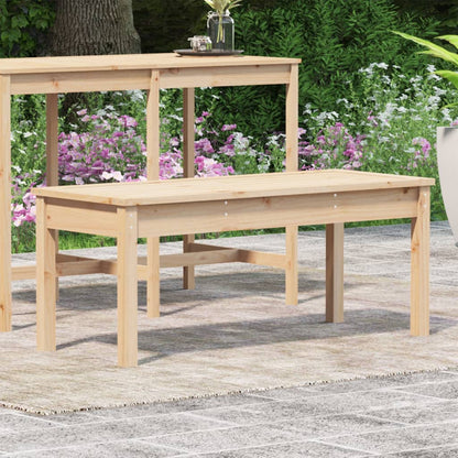 Garden Bench 109x44x45 cm Solid Wood Pine - OLBRIT