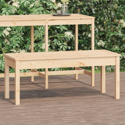 Garden Bench 109x44x45 cm Solid Wood Pine - OLBRIT