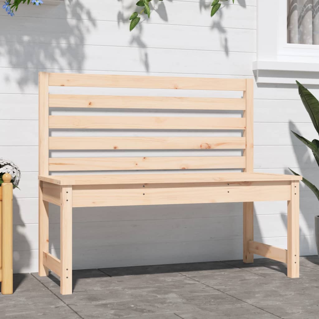 Garden Bench 109 cm Solid Wood Pine - OLBRIT