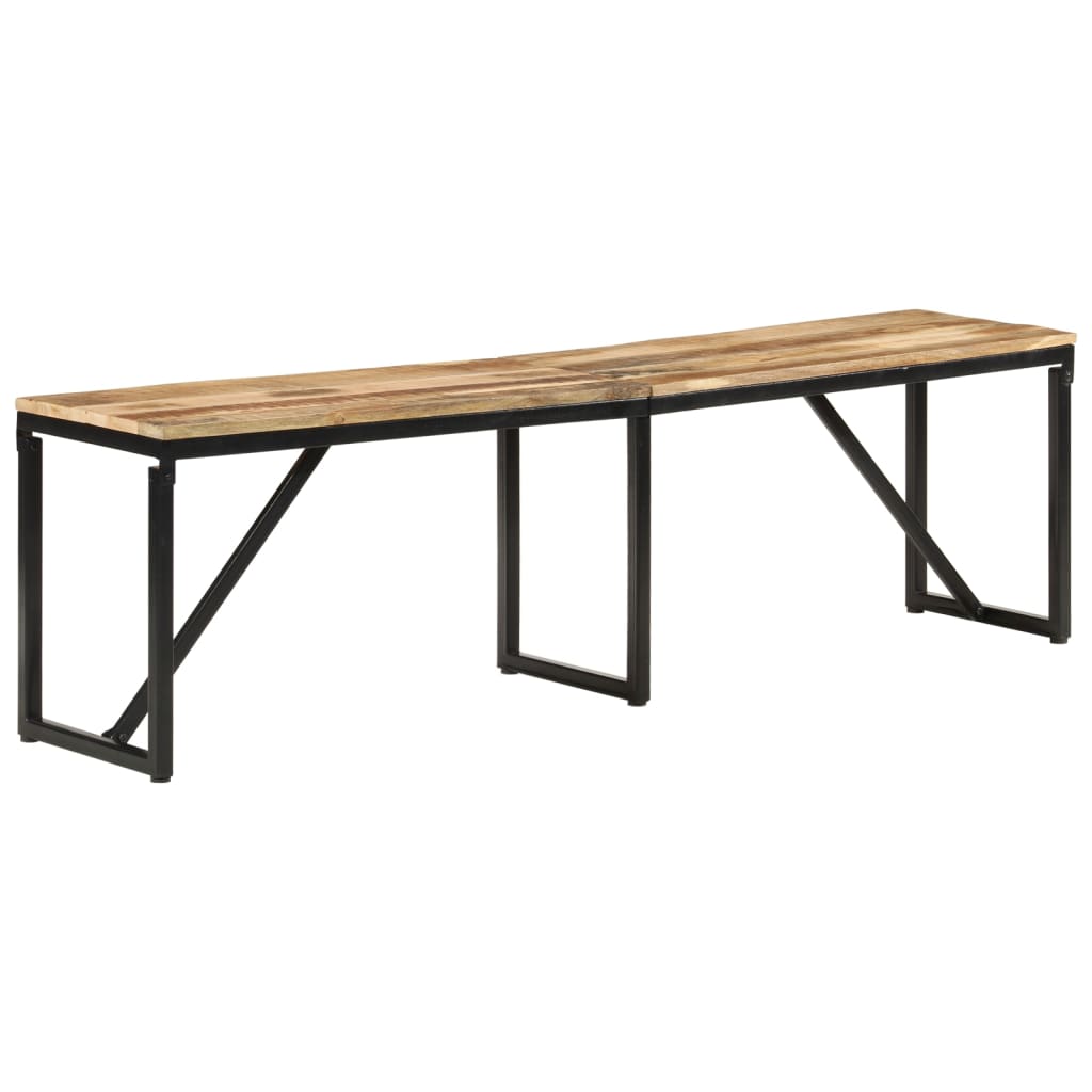 Bench 160x35x46 cm Solid Wood Mango - OLBRIT