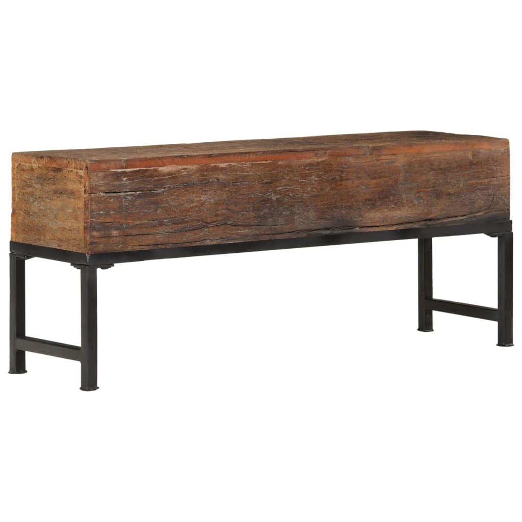 Bench 110 cm Solid Wood Reclaimed - OLBRIT
