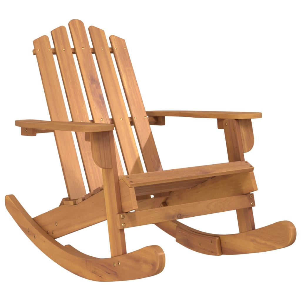Adirondack Rocking Chair Solid Wood Acacia - OLBRIT