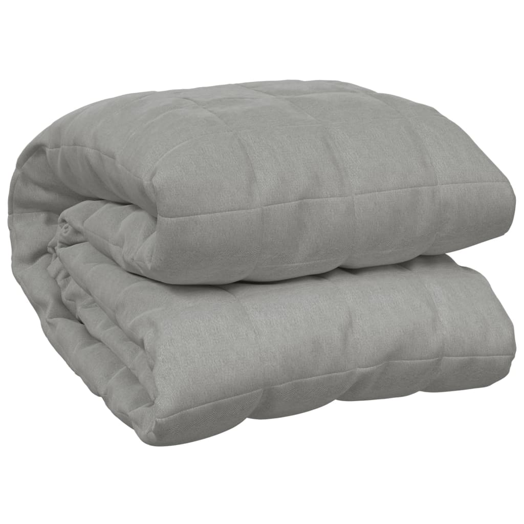 Weighted Blanket Grey 220x230 cm King 15 kg Fabric - OLBRIT