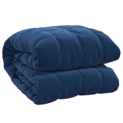 Weighted Blanket Blue 152x203 cm 7 kg Fabric - OLBRIT