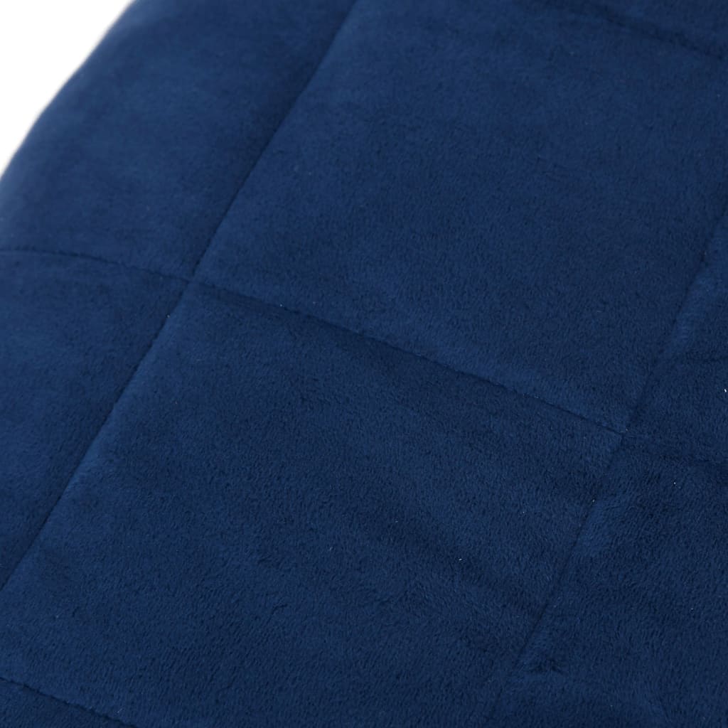 Weighted Blanket Blue 220x240 cm King 11 kg Fabric - OLBRIT