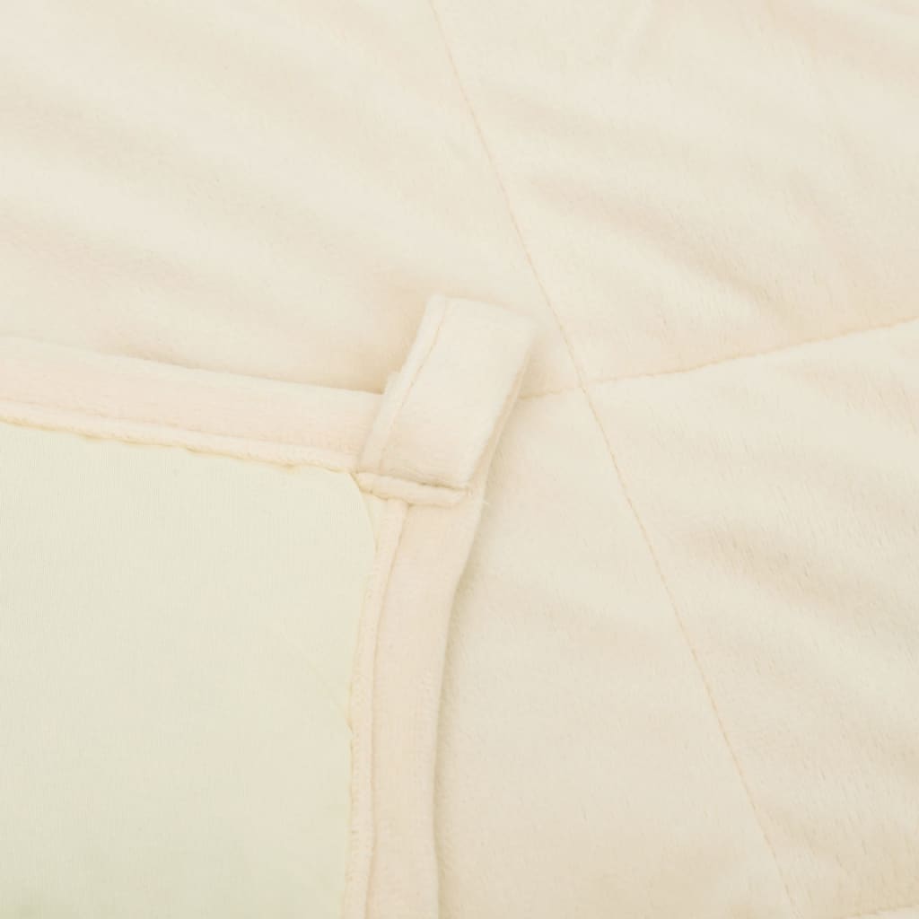 Weighted Blanket Light Cream 135x200 cm Single 10 kg Fabric - OLBRIT