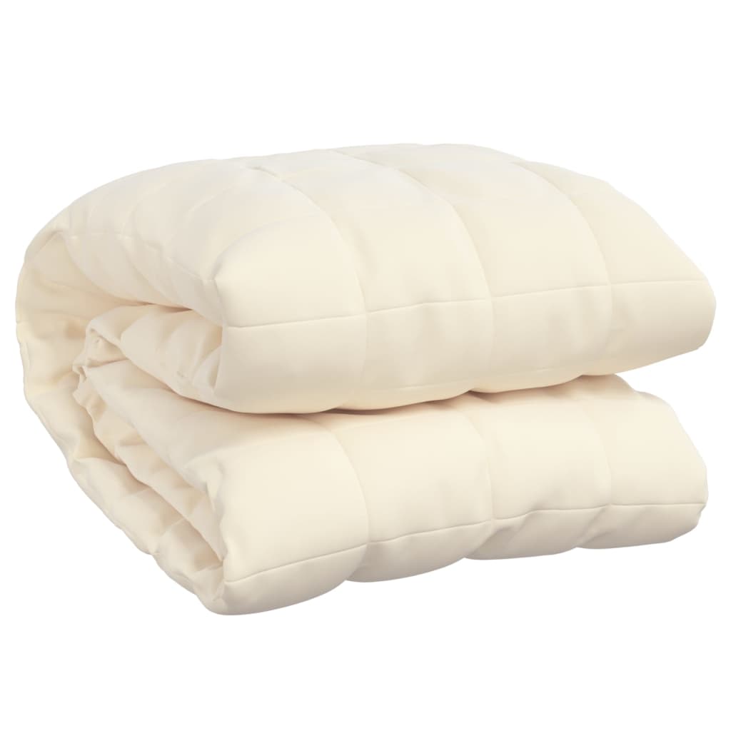 Weighted Blanket Light Cream 200x230 cm 9 kg Fabric - OLBRIT