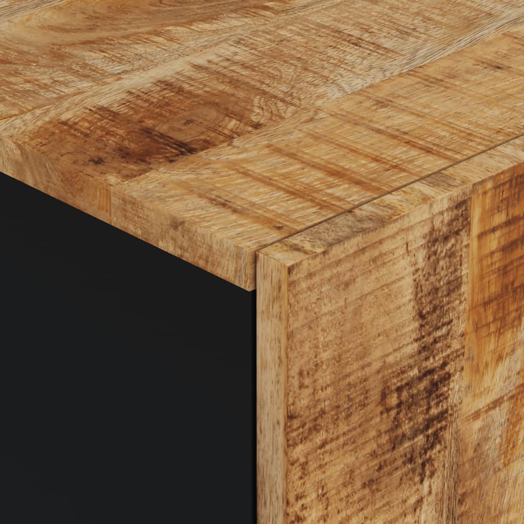 Bathroom Wall Cabinet 38x33x48 cm Solid Wood Mango - OLBRIT
