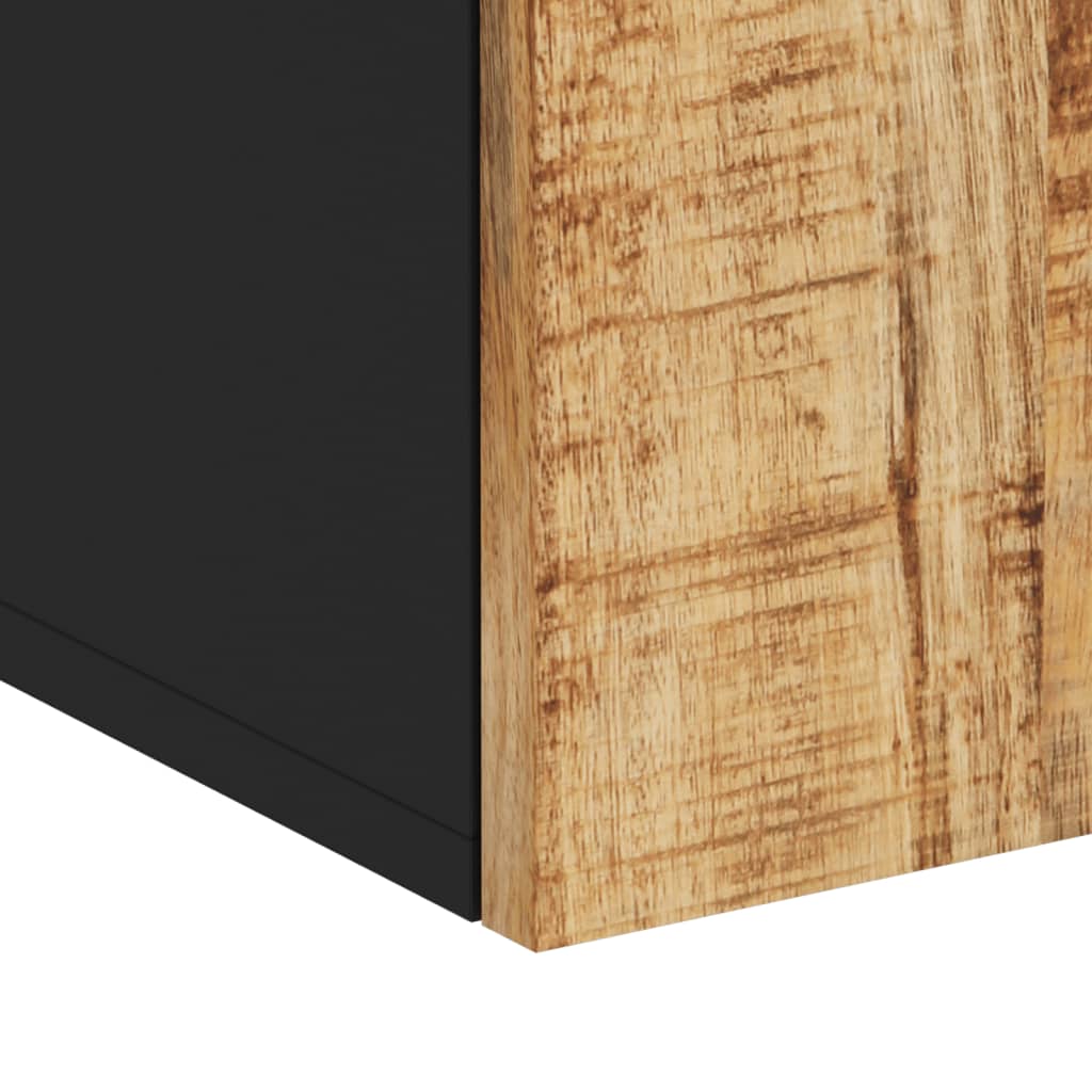 Bathroom Wall Cabinet 38x33x48 cm Solid Wood Mango - OLBRIT