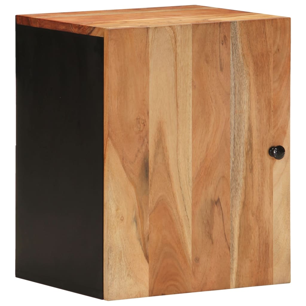 Bathroom Wall Cabinet 38x33x48 cm Solid Wood Acacia - OLBRIT