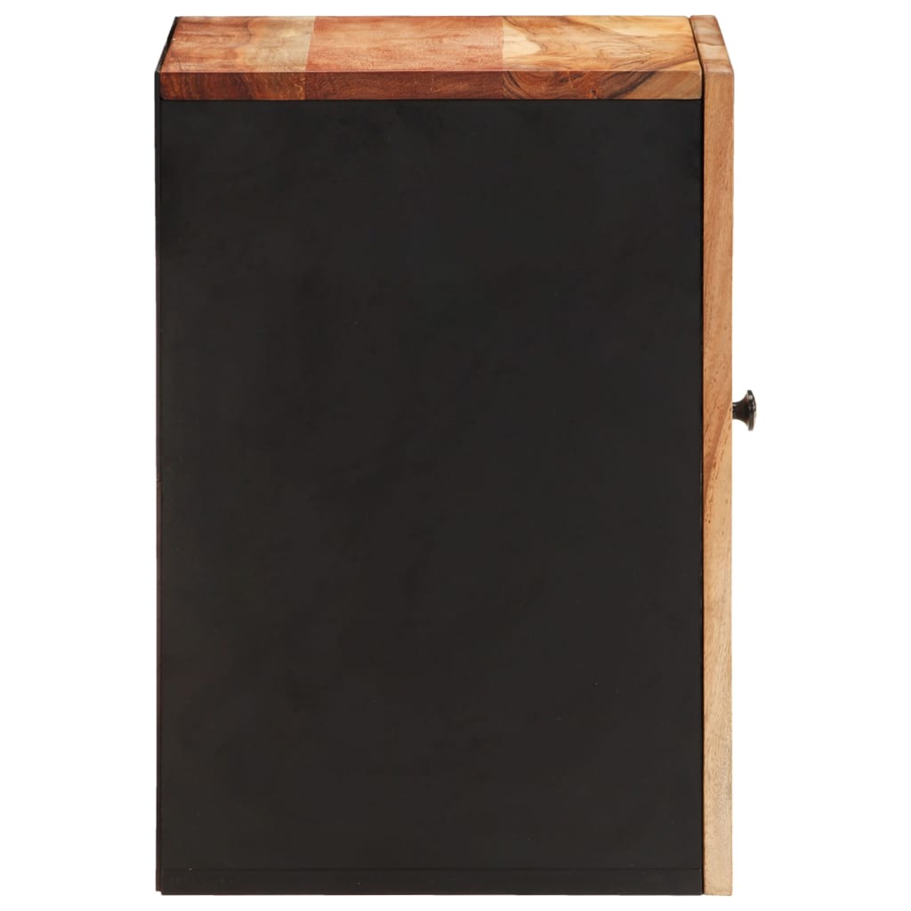 Bathroom Wall Cabinet 38x33x48 cm Solid Wood Acacia - OLBRIT