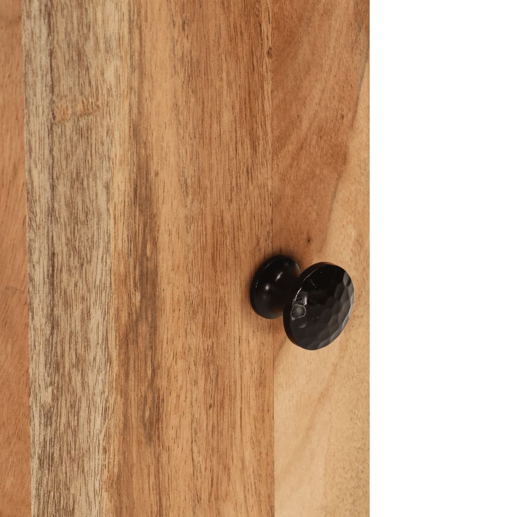 Bathroom Wall Cabinet 38x33x48 cm Solid Wood Acacia - OLBRIT