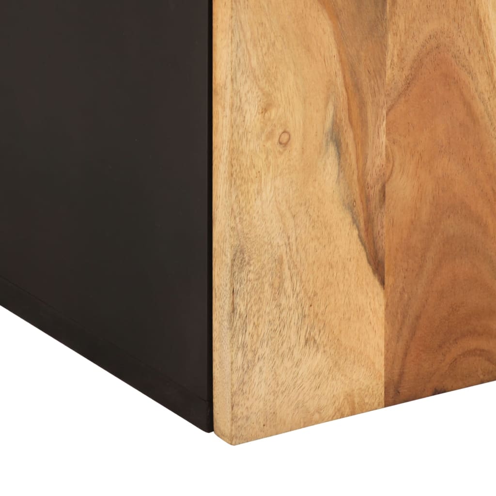 Bathroom Wall Cabinet 38x33x48 cm Solid Wood Acacia - OLBRIT
