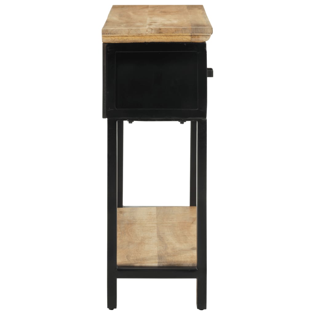 Console Table 110x30x75 cm Solid Rough Wood Mango - OLBRIT