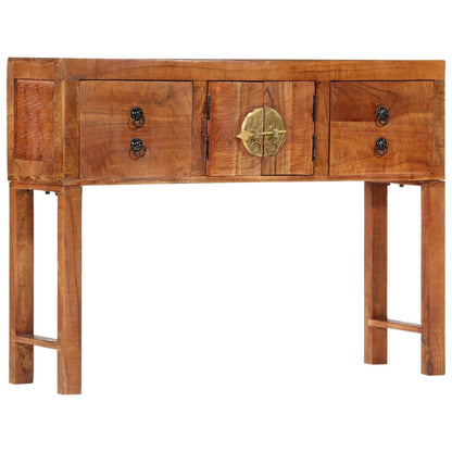 Console Table 120x32x80 cm Solid Rough Wood Acacia - OLBRIT