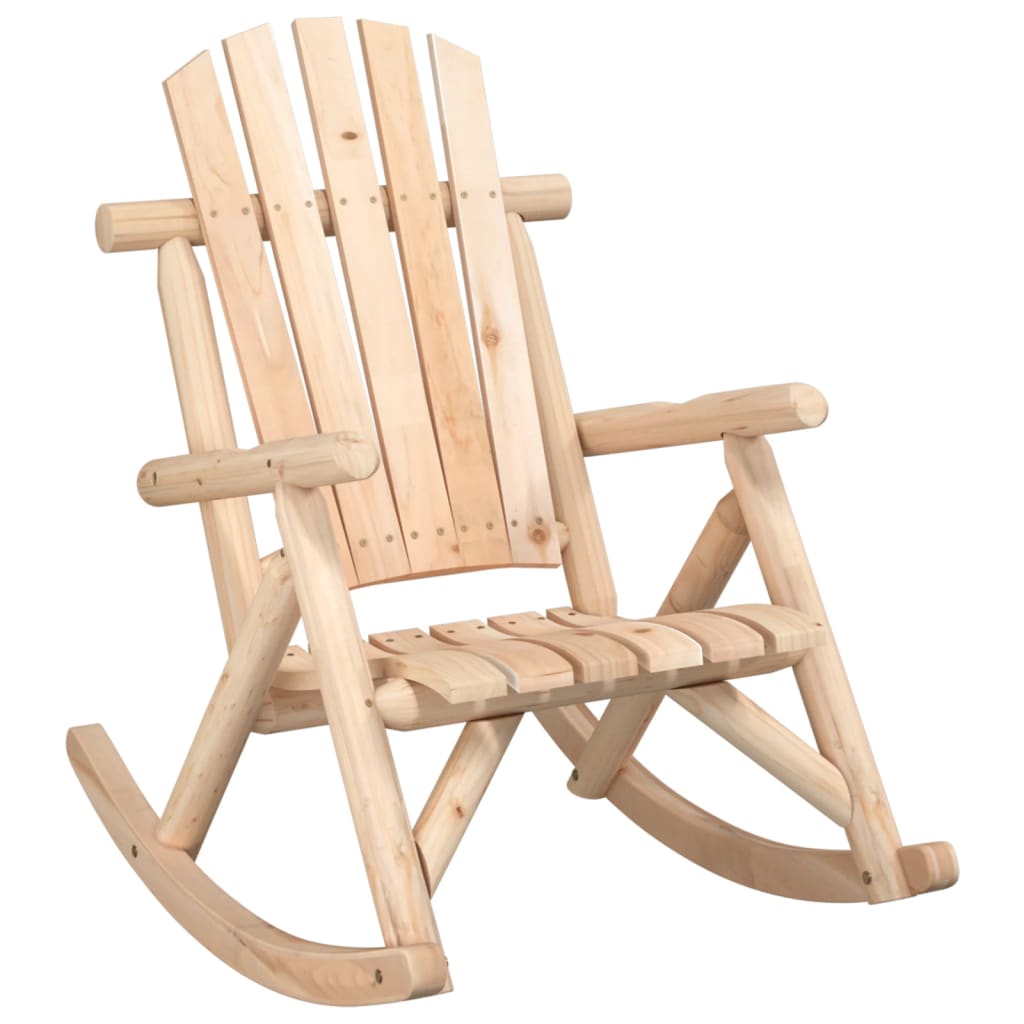 Garden Rocking Chair 69x96x101 cm Solid Wood Spruce - OLBRIT