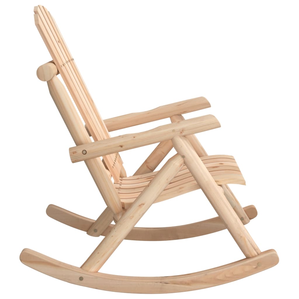 Garden Rocking Chair 69x96x101 cm Solid Wood Spruce - OLBRIT