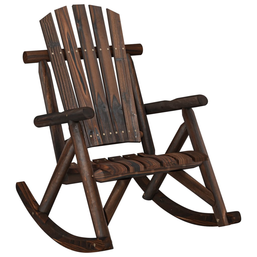 Garden Rocking Chair 69x96x101 cm Solid Wood Spruce - OLBRIT