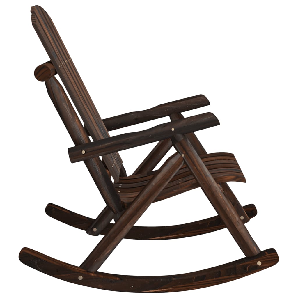 Garden Rocking Chair 69x96x101 cm Solid Wood Spruce - OLBRIT