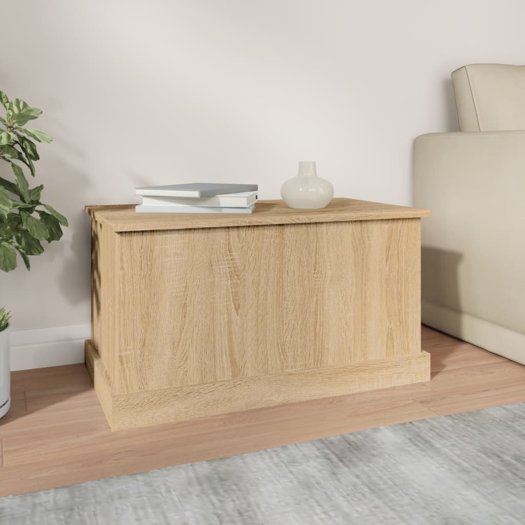 Storage Box Sonoma Oak 70x40x38 cm Engineered Wood - OLBRIT