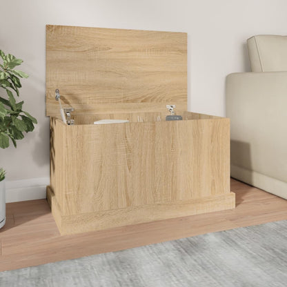 Storage Box Sonoma Oak 70x40x38 cm Engineered Wood - OLBRIT