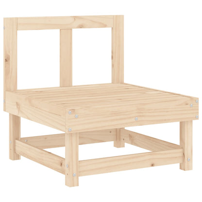 Middle Sofa with Cushions Solid Wood Pine - OLBRIT