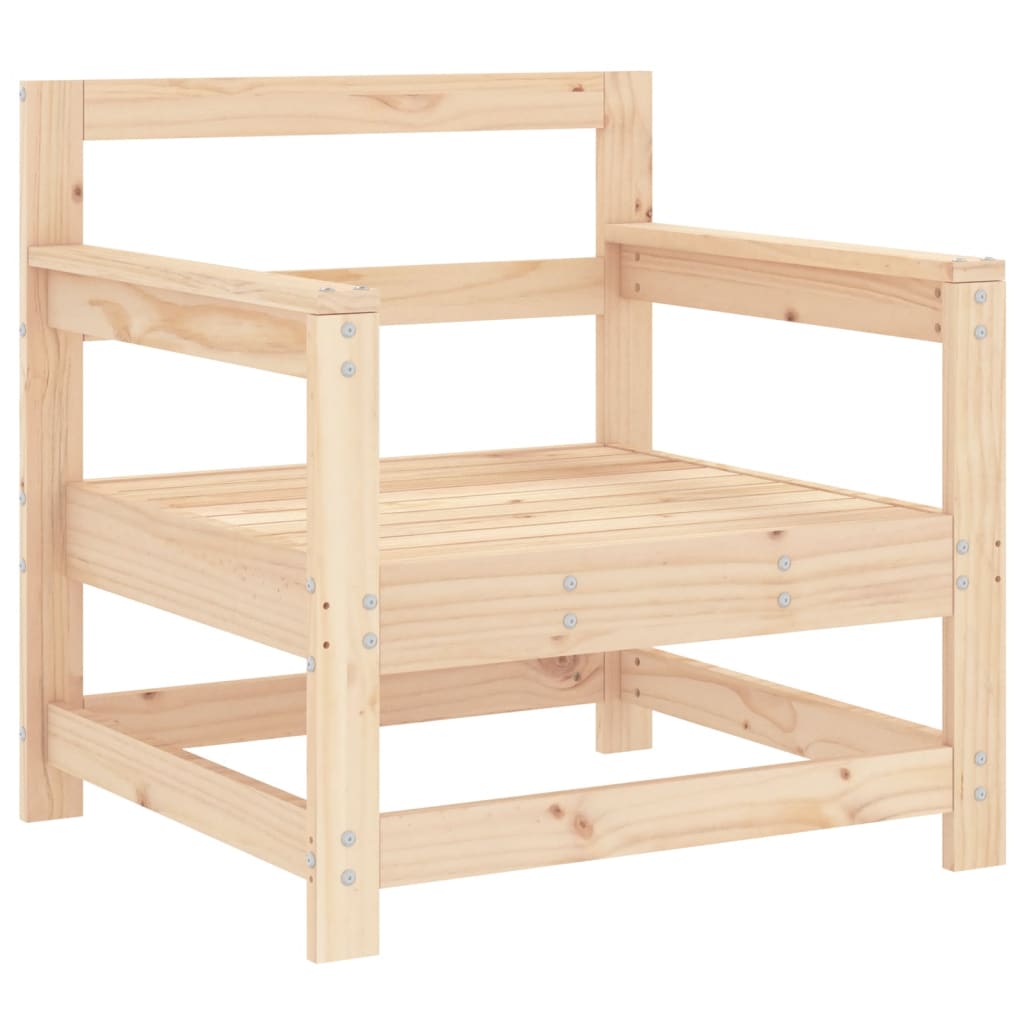 Garden Chairs with Cushions 2 pcs Solid Wood Pine - OLBRIT