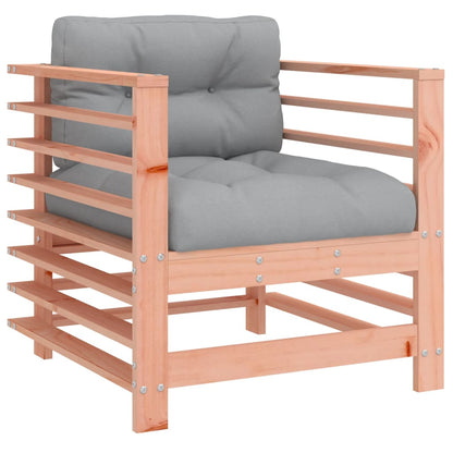 Garden Chairs with Cushions 2 pcs Solid Wood Douglas - OLBRIT