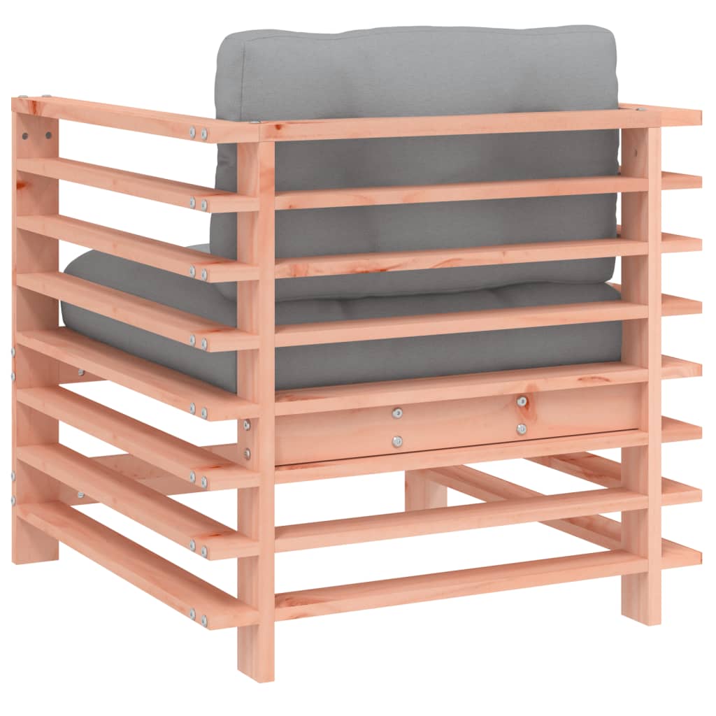 Garden Chairs with Cushions 2 pcs Solid Wood Douglas - OLBRIT