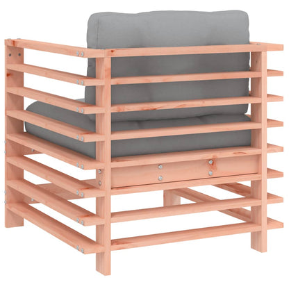 Garden Chairs with Cushions 2 pcs Solid Wood Douglas - OLBRIT