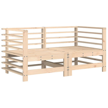 Corner Sofas with Cushions 2 pcs Solid Wood Pine - OLBRIT