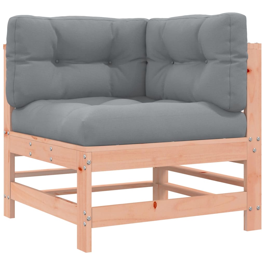Corner Sofas with Cushions 2 pcs Solid Wood Douglas - OLBRIT