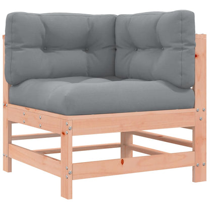 Corner Sofas with Cushions 2 pcs Solid Wood Douglas - OLBRIT