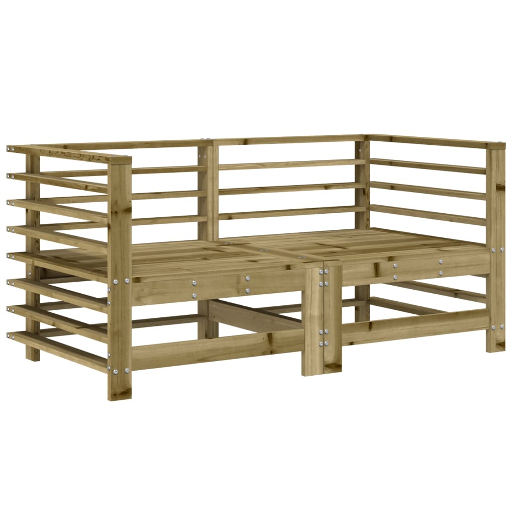 Corner Sofas with Cushions 2 pcs Impregnated Wood Pine - OLBRIT