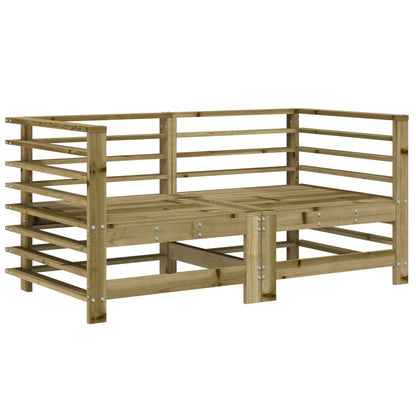 Corner Sofas with Cushions 2 pcs Impregnated Wood Pine - OLBRIT