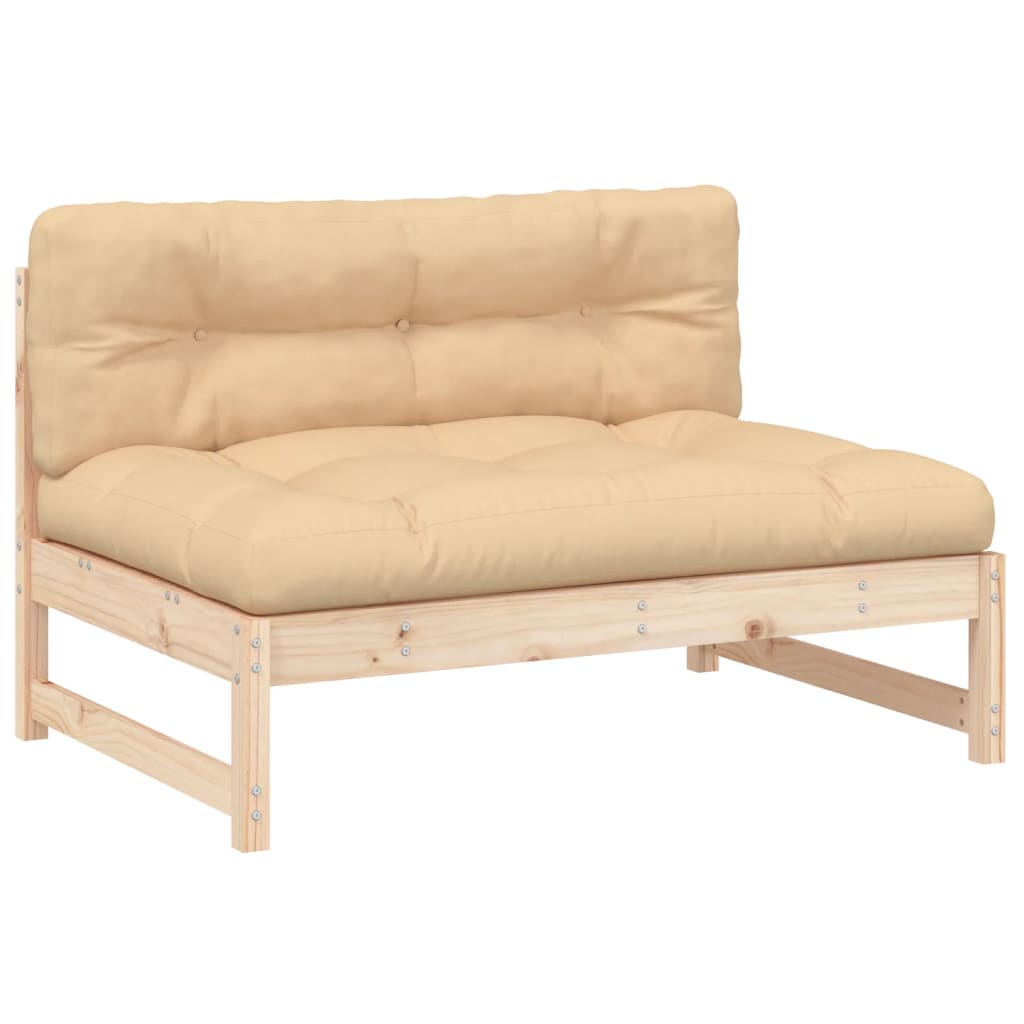 Middle Sofa 120x80 cm Solid Wood Pine - OLBRIT