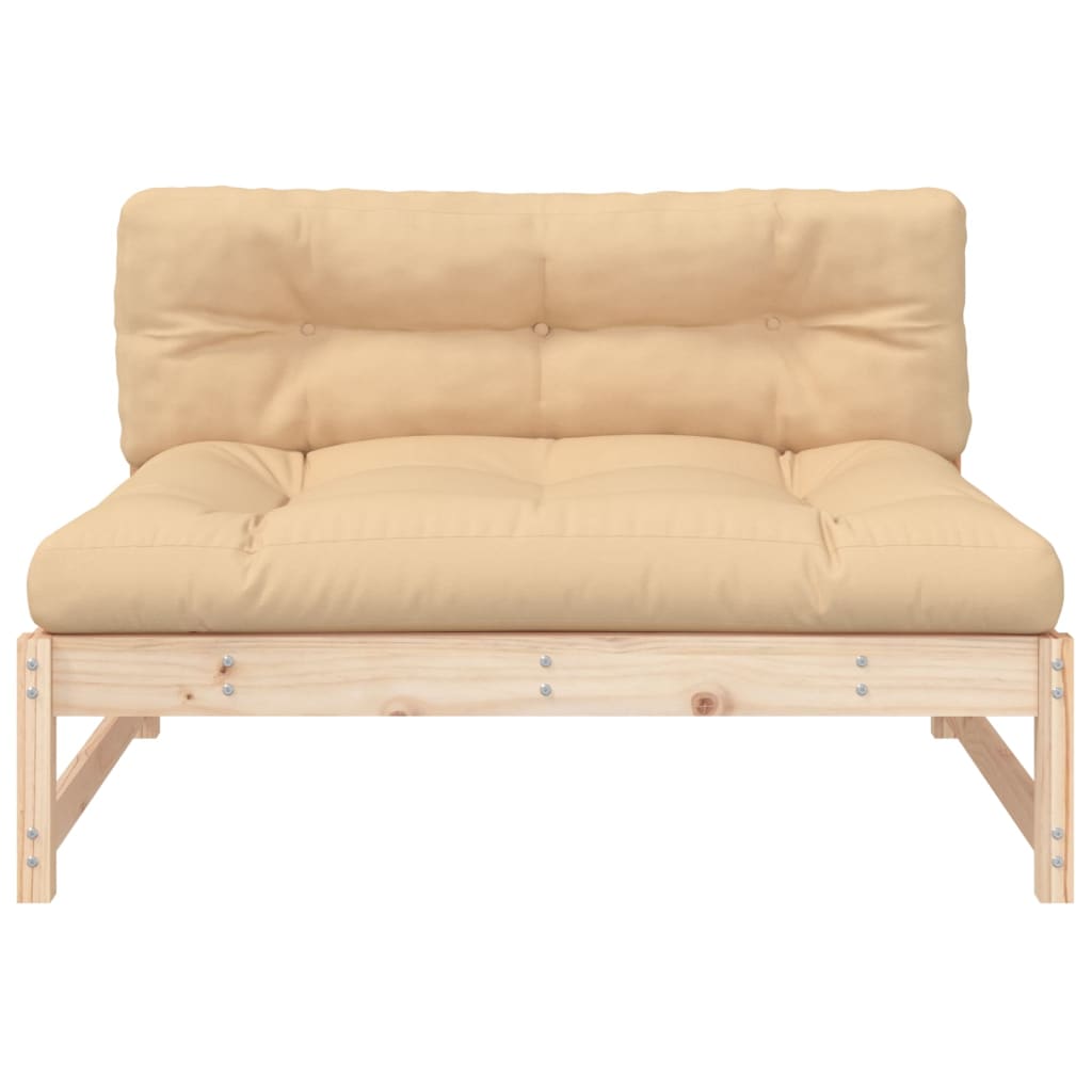 Middle Sofa 120x80 cm Solid Wood Pine - OLBRIT