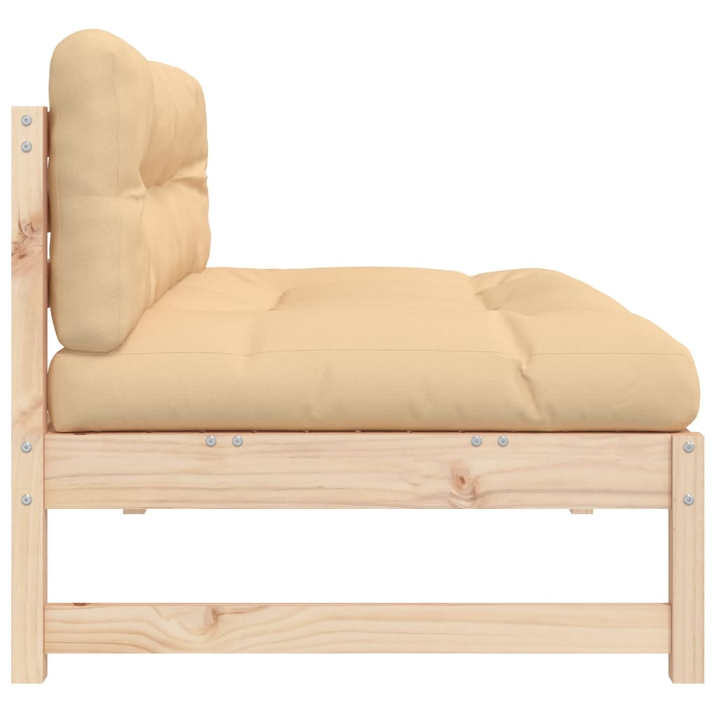 Middle Sofa 120x80 cm Solid Wood Pine - OLBRIT