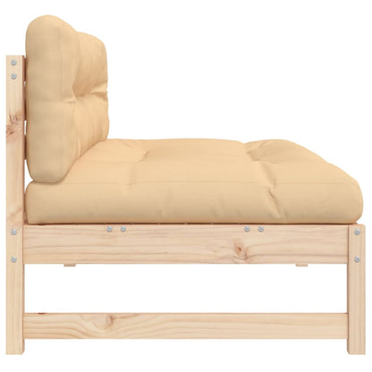Middle Sofa 120x80 cm Solid Wood Pine - OLBRIT