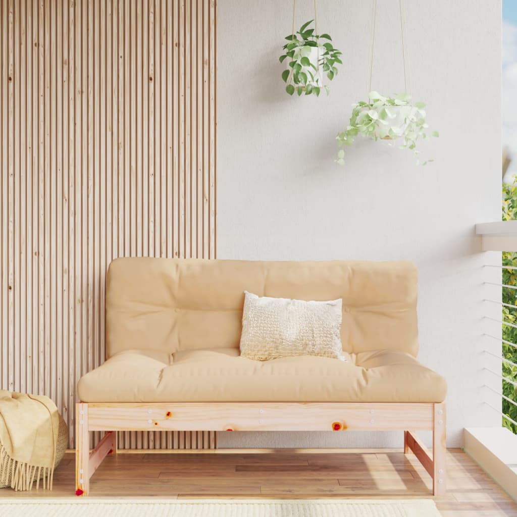 Middle Sofa 120x80 cm Solid Wood Pine - OLBRIT