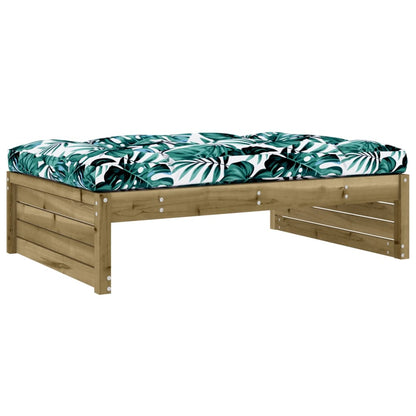 Garden Footstool 120x80 cm Impregnated Wood Pine - OLBRIT