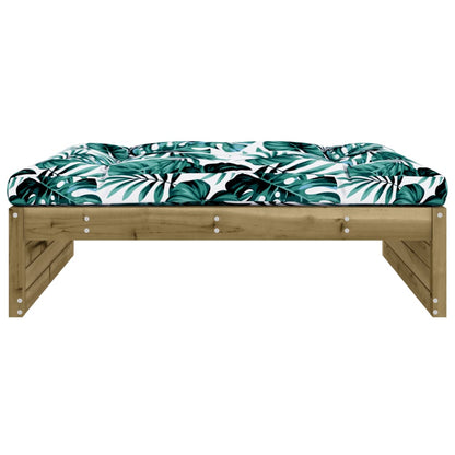 Garden Footstool 120x80 cm Impregnated Wood Pine - OLBRIT