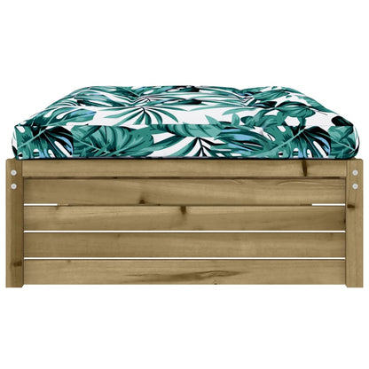 Garden Footstool 120x80 cm Impregnated Wood Pine - OLBRIT