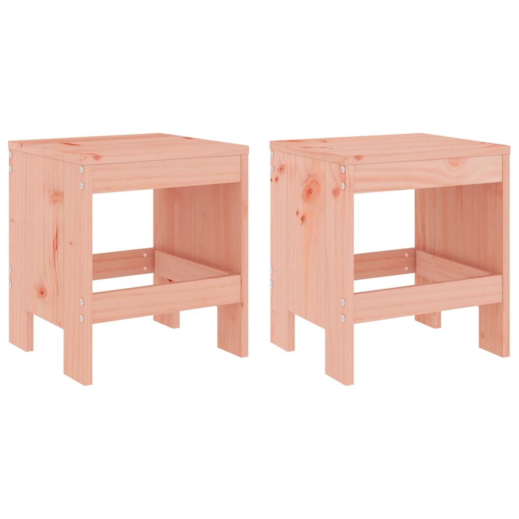 Garden Stools 2 pcs 40x36x45 cm Solid Wood Douglas - OLBRIT