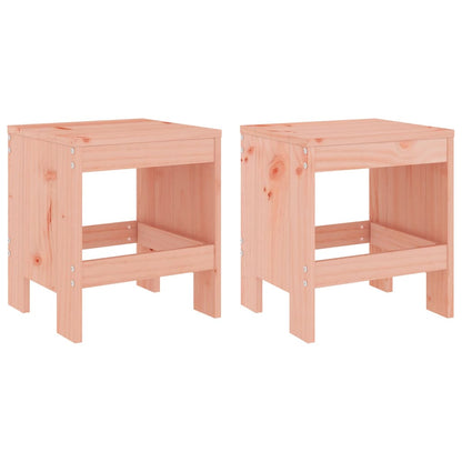 Garden Stools 2 pcs 40x36x45 cm Solid Wood Douglas - OLBRIT