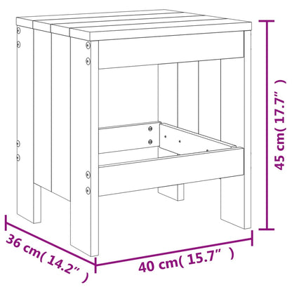 Garden Stools 2 pcs 40x36x45 cm Solid Wood Douglas - OLBRIT